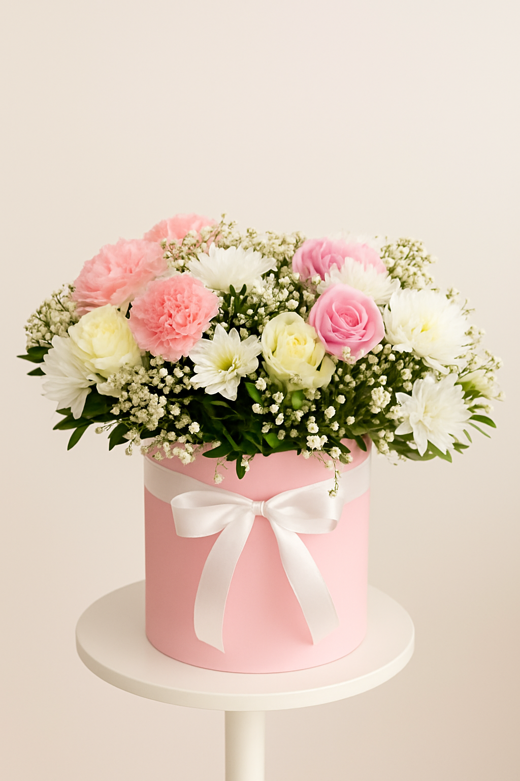 PINK WHITE MIX FLOWER BOX