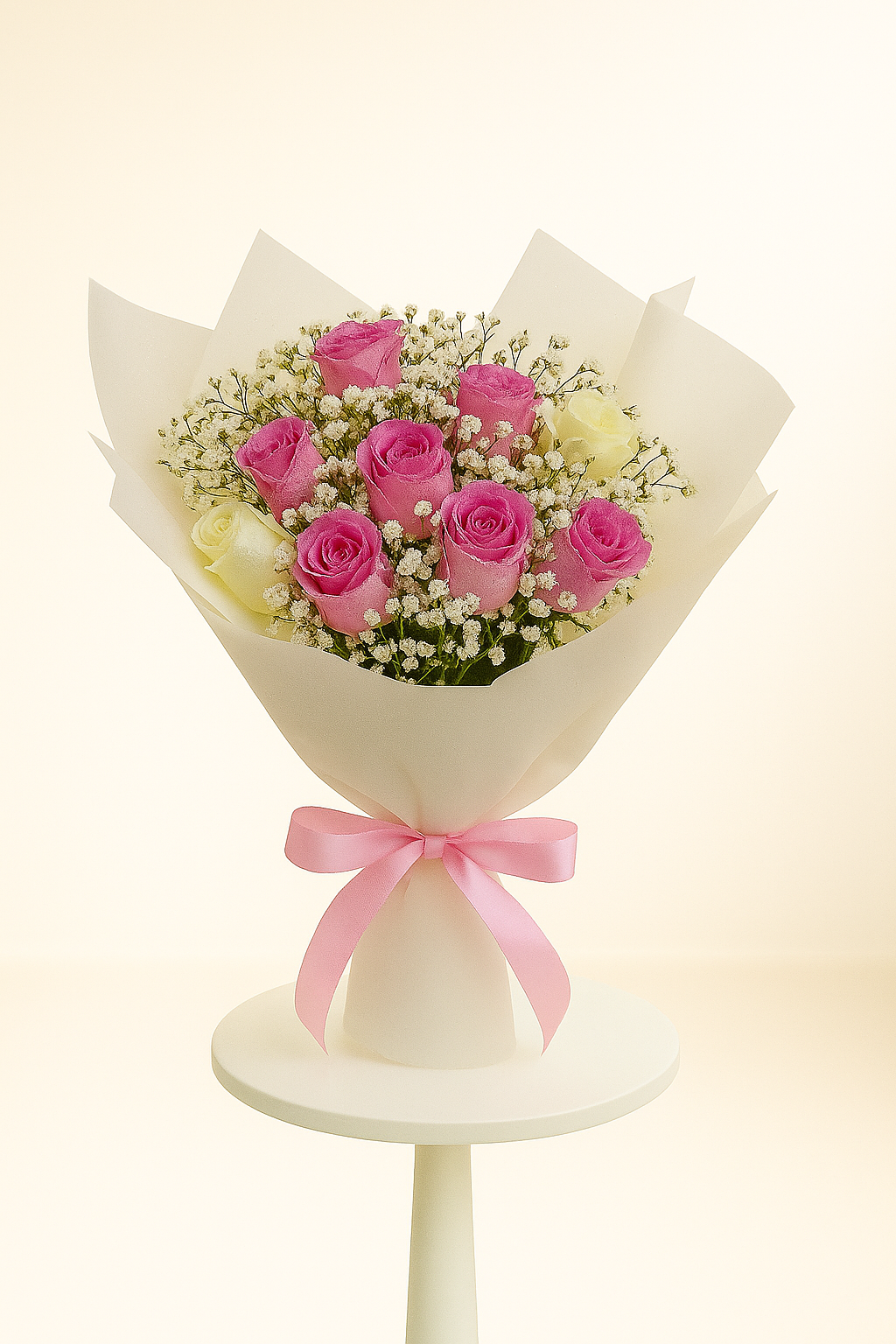 White Pink Mix Rose