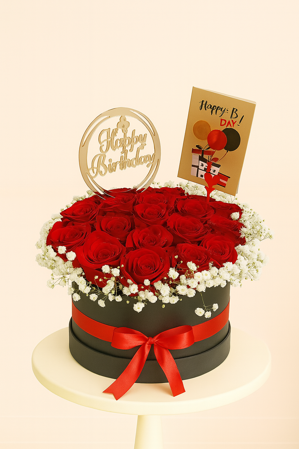 18 RED ROSE BOX BOUQUET