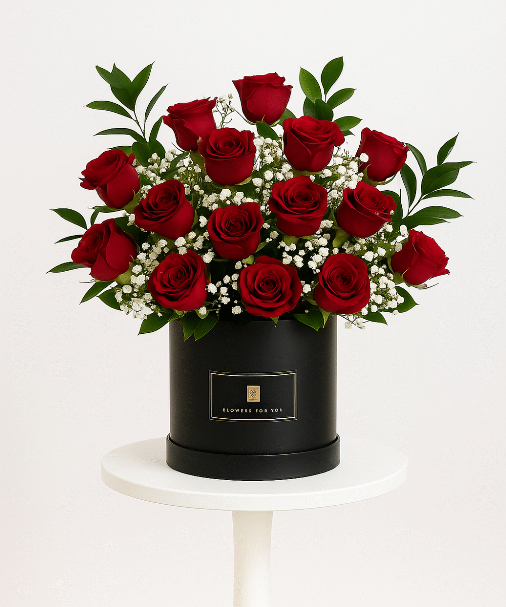 RED ROSE BOX BOUQUET