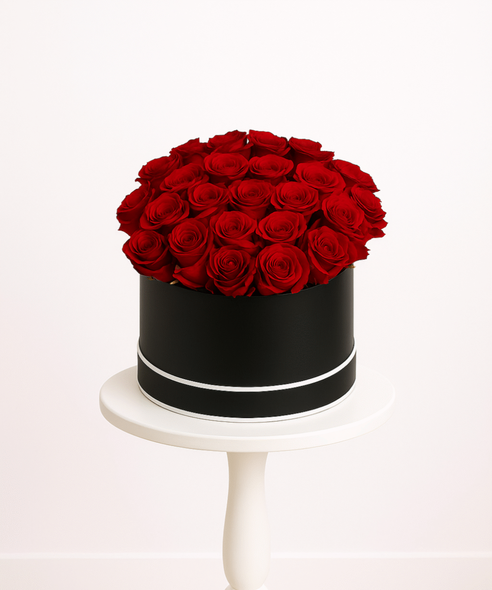 25 RED ROSE BOX