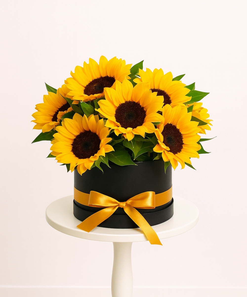 10 SUNFLOWER BOX BOUQUET