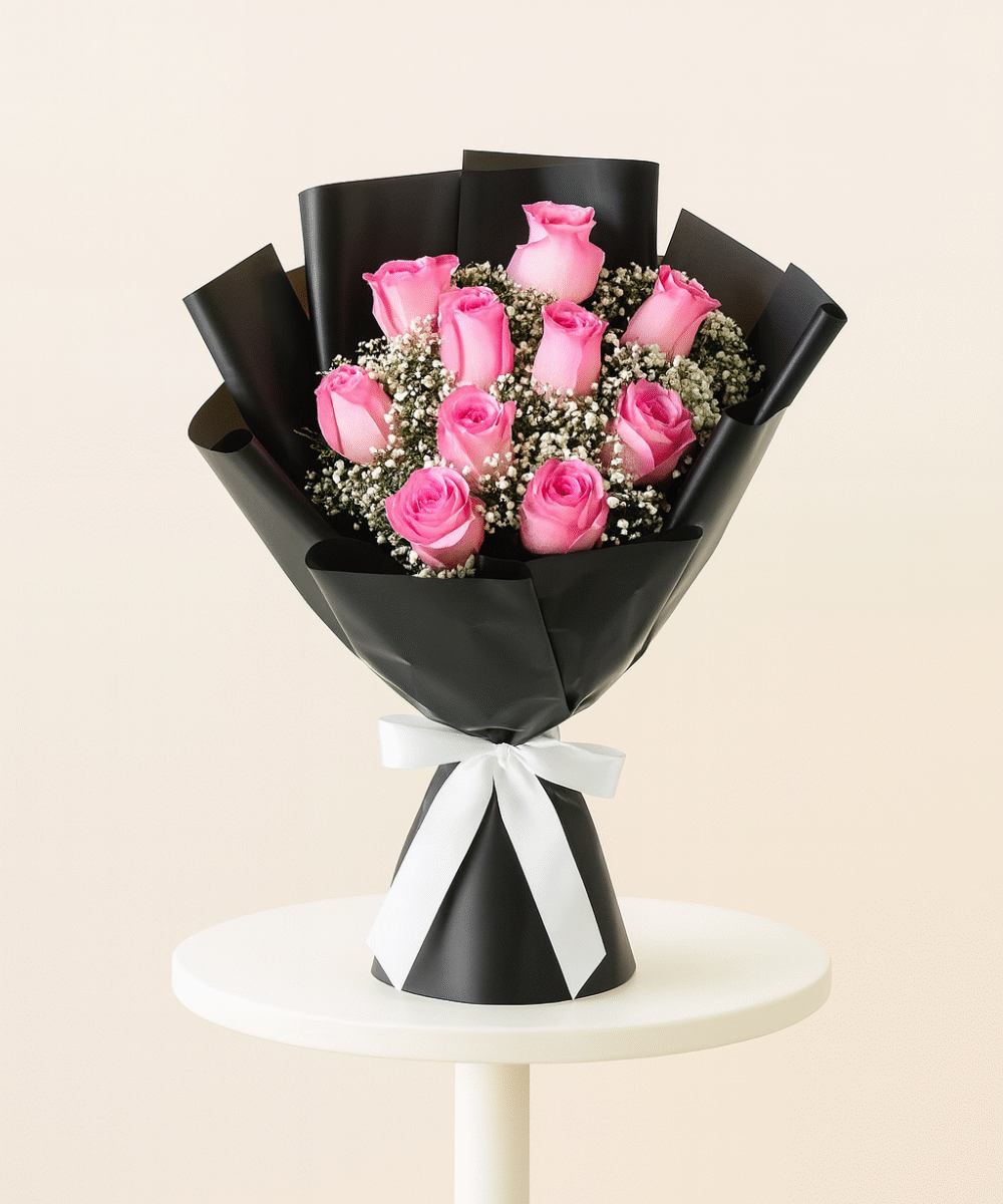10 PINK ROSE