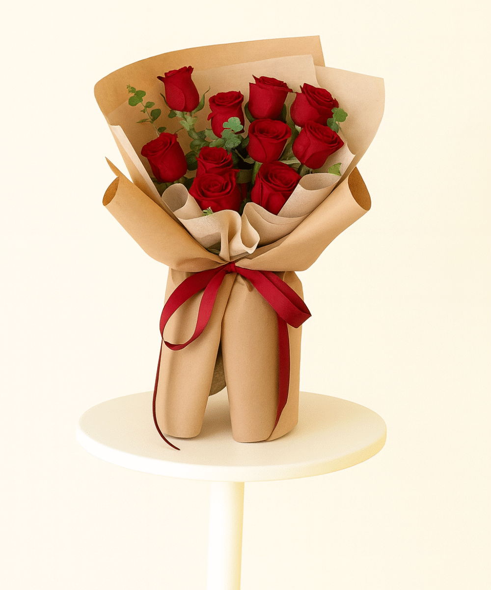 10 RED ROSE