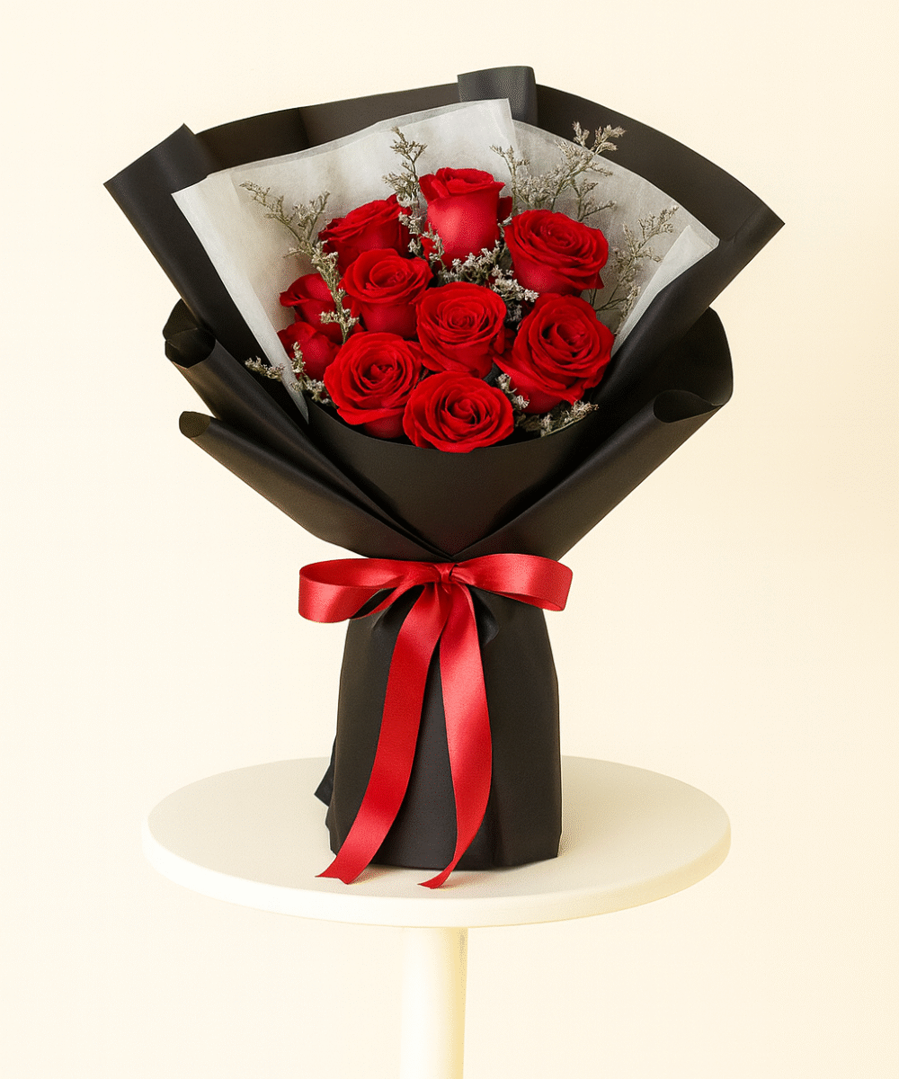 10 RED ROSE