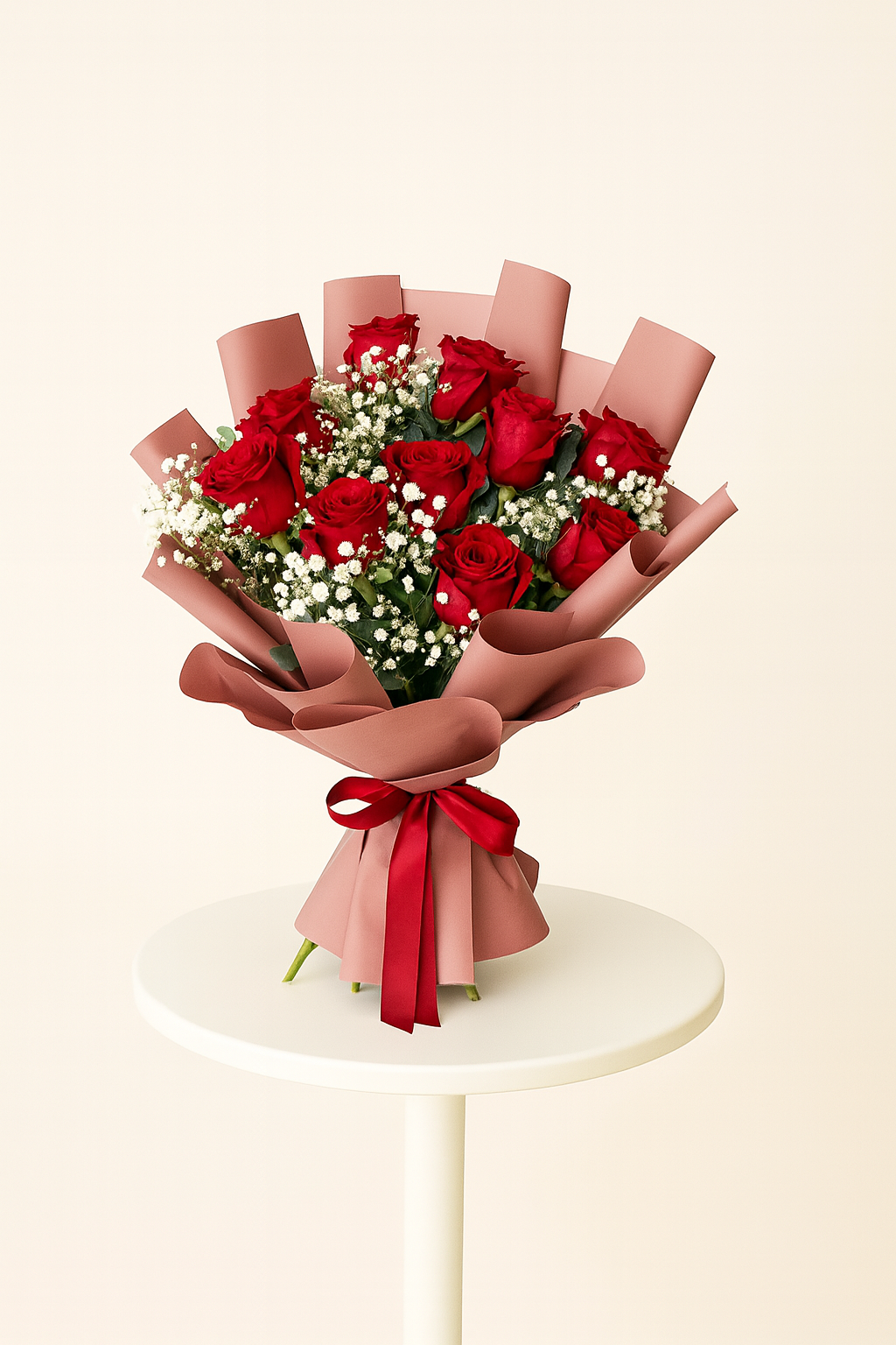 10 RED ROSE