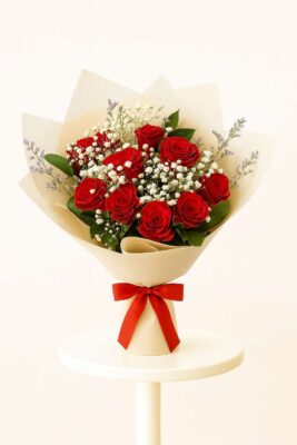 10 RED ROSE(90 AED)(10)