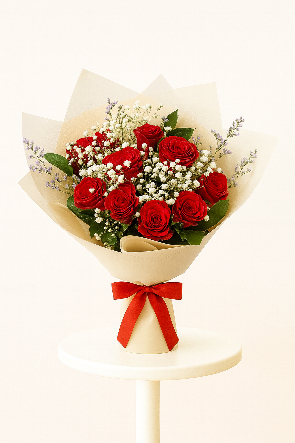 10 RED ROSE