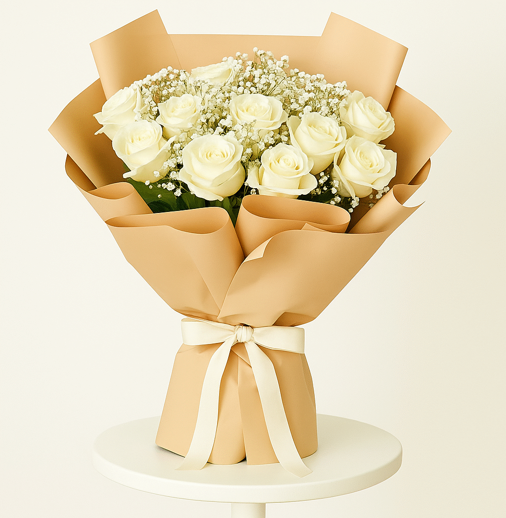 10 WHITE ROSE