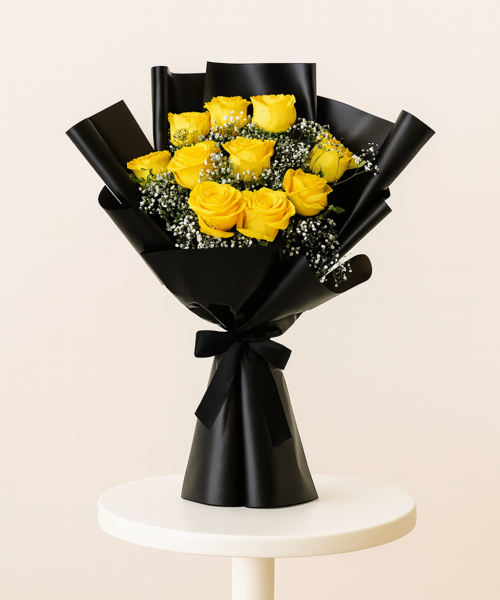 10 YELLOW ROSE
