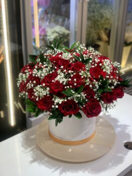 RED ROSE BOX BOUQUET