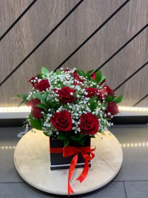 RED ROSE BOX BOUQUET