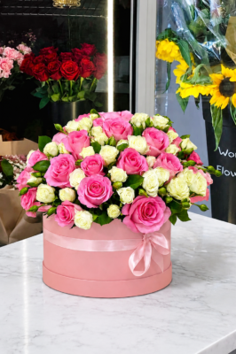PINK BOX BOUQUET