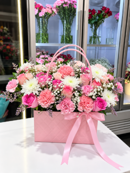 PINK BAG BOUQUET