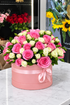 PINK BOX BOUQUET