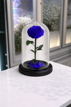 Single Everlasting Blue Rose