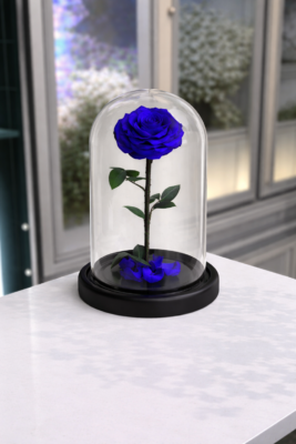 Single Everlasting Blue Rose