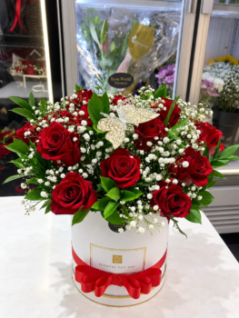 RED ROSE BOX BOUQUET
