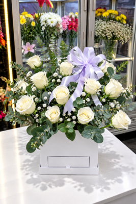 WHITE ROSE BOX