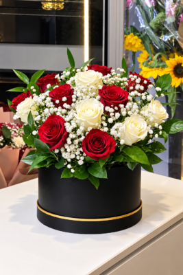 RED ROSE BOX BOUQUET
