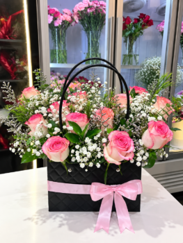 PINK BAG BOUQUET