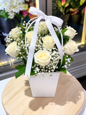WHITE ROSE BAG