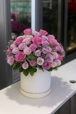 PURPLE BOX BOUQUET