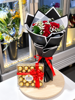 RED ROSE AND CHOCOLATE COMBO