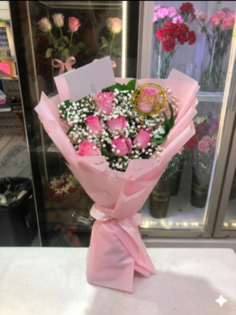 7 PINK ROSE BOUQUET
