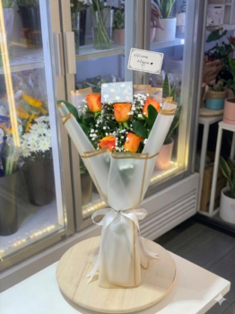 ORANGE ROSE BOUQUET