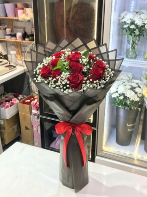 10 RED ROSE BOUQUET