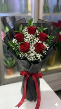 5 RED ROSES BOUQUET