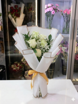 WHITE ROSE BOUQUET