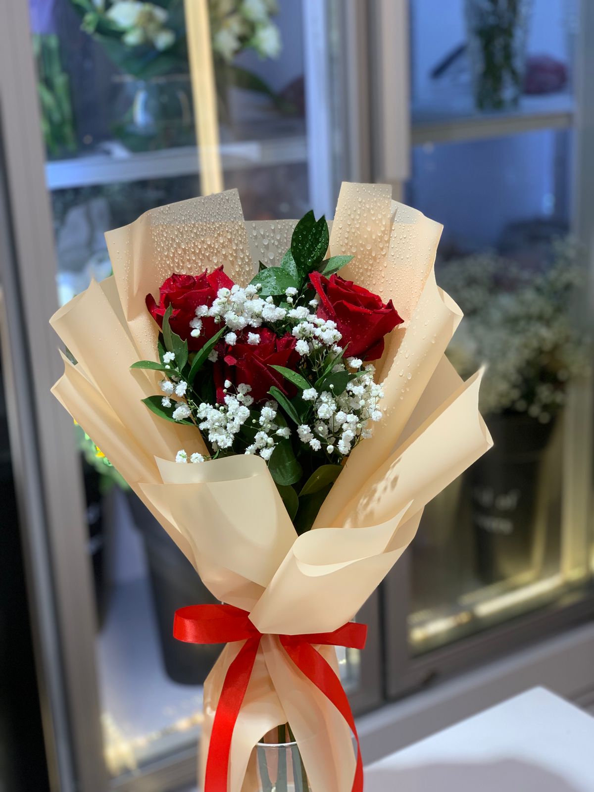 3 RED ROSE BOUQUET(35 AED)4