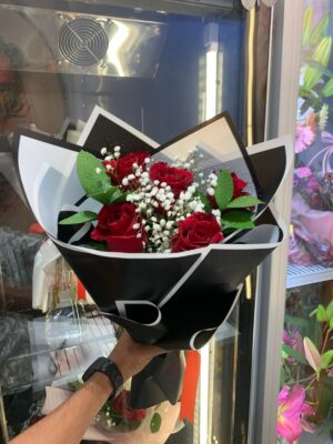 5 RED ROSE BOUQUET(55 AED)4