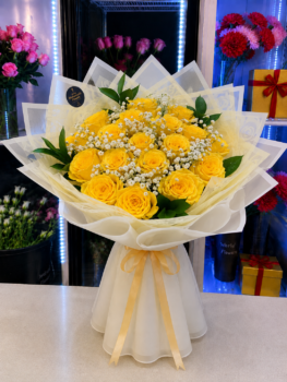 20 YELLOW ROSE BOUQUET