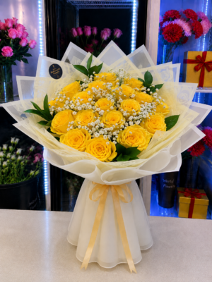 20 YELLOW ROSE BOUQUET