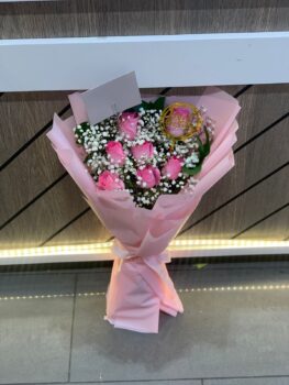 7 PINK ROSE BOUQUET