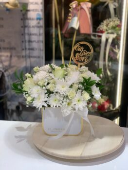 WHITE BOX BOUQUET