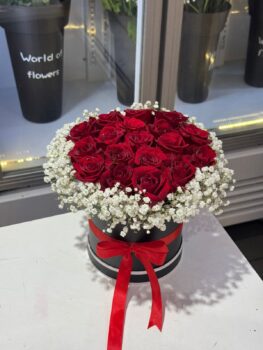 RED ROSE BOX BOUQUET