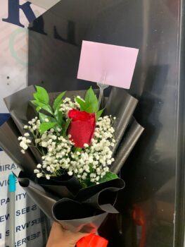 SINGLE ROSE BOUQUET