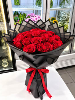 RED ROSE BOUQUET - 20 ROSES