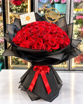RED ROSE BOUQUET - 41 ROSES