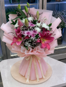 FLORIST SPECIAL BOUQUET-PINK LILLY