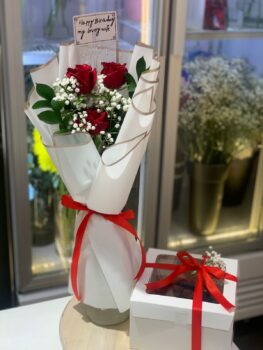 Cake Bouquet Combo