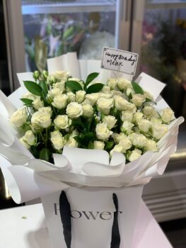 WHITE ROSE BAG