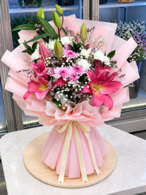 FLORIST SPECIAL BOUQUET-PINK LILLY
