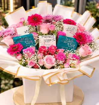 BAG BOUQUET PRODUCT ARRANGEMENT
