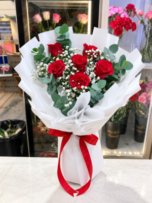 RED ROSE BOUQUET GIFT FOR GIRLFRIEND