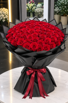 RED ROSE BOUQUET - 81 ROSES